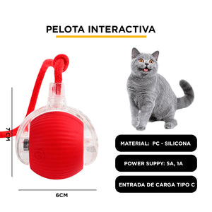 Pelota interactiva para gatos